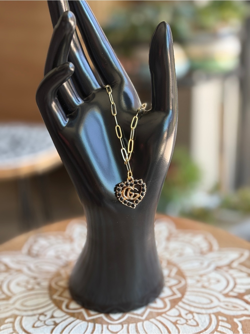 GUCCI Heart Charm UpCycled in to an Anklet